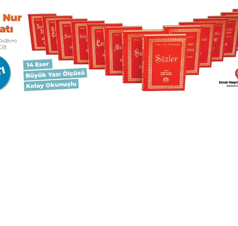 Rahle Boy Vinleks Cilt Risale-i Nur Külliyatı 14 cilt -RahleSet